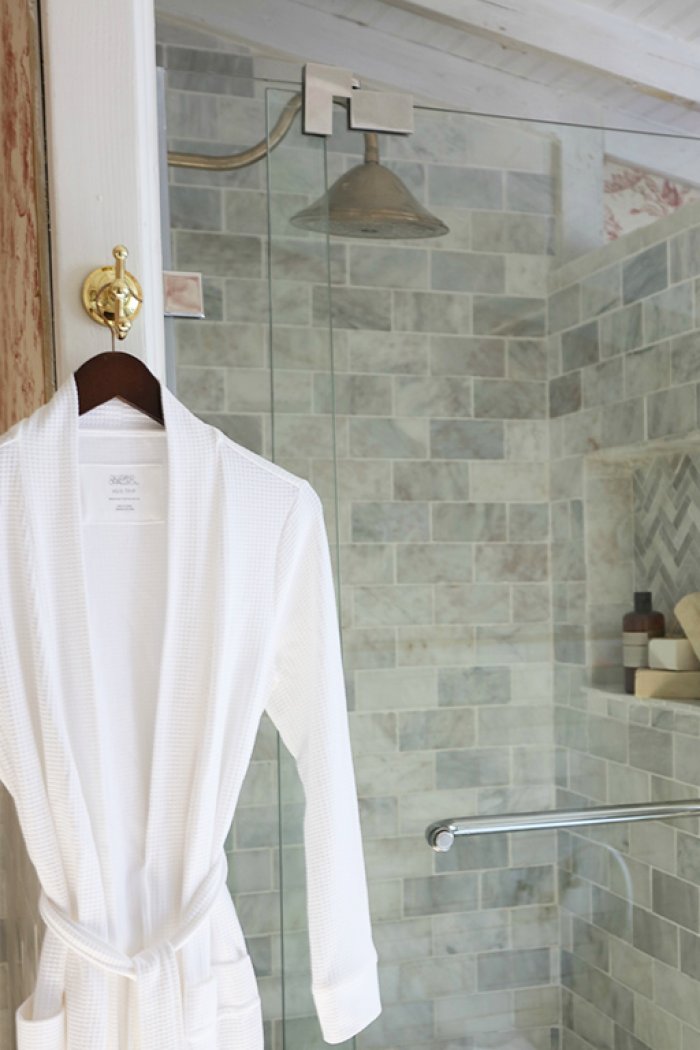 Drab Shower and Bath Go Chic in French Cottage Angie's List